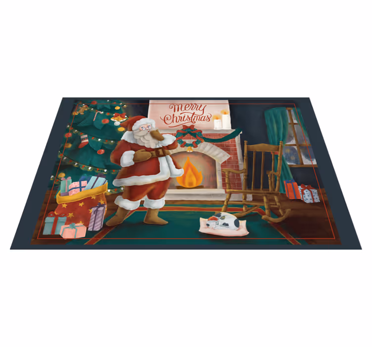 Vianočné prestieranie santa claus stretnutie - Tenstickers