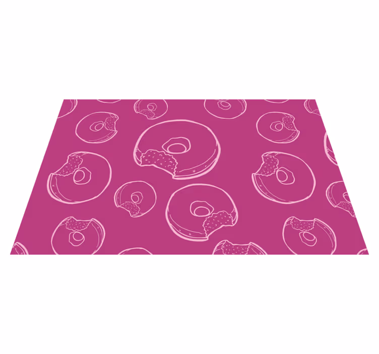 Ružové vinylové prestieranie na donuty - Tenstickers