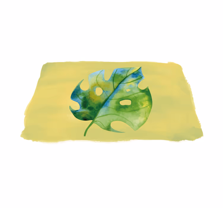 Vinylové prestierania akvarelu monstera - Tenstickers