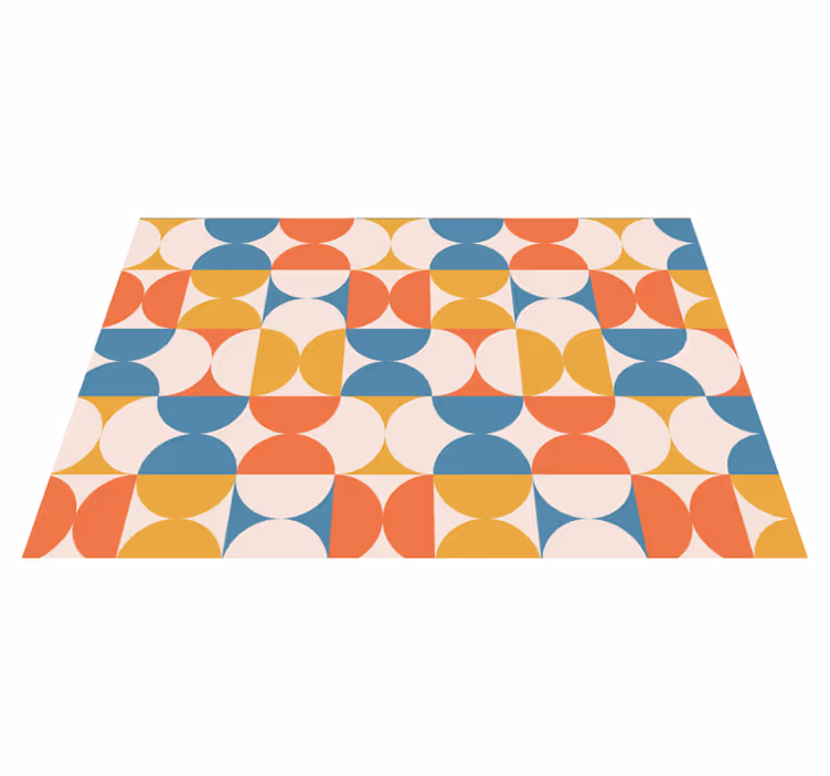 Moderné prestieranie na stôl geometrické farebné kruhy - Tenstickers