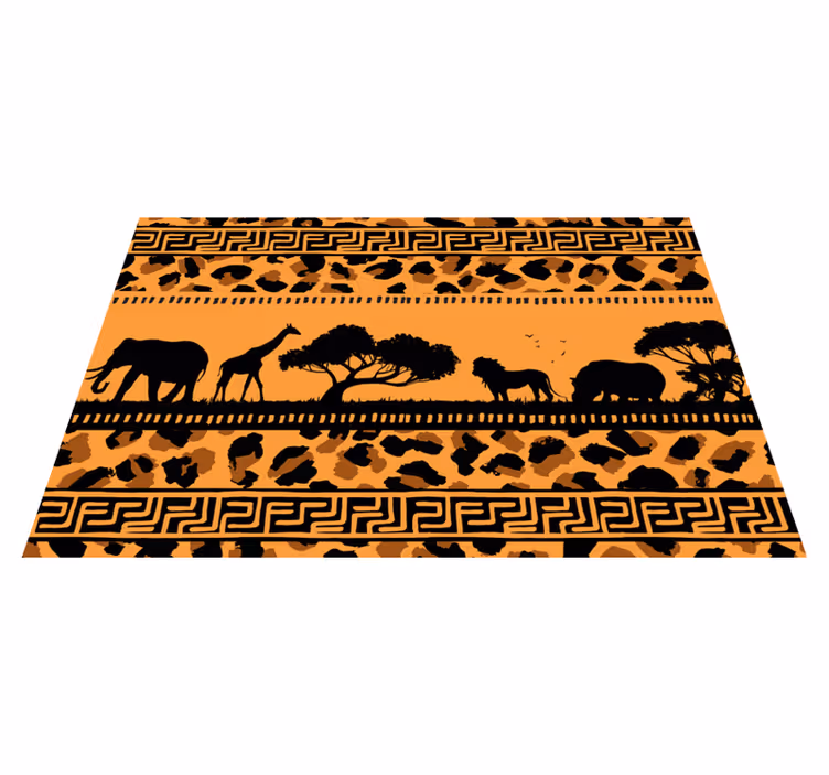 Originálne prestieranie s témou zvieracích siluet - Tenstickers