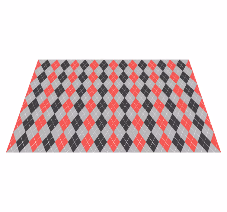 Vzorované prestieranie s geometrickým argyle vzorom - Tenstickers