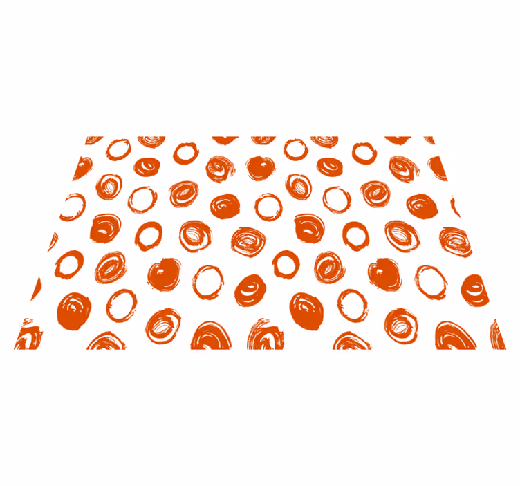 Vzorované prestieranie s kruhovým štetcom - Tenstickers