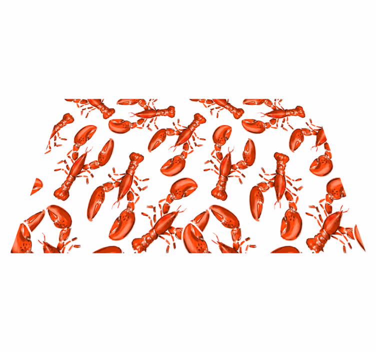 Vinylové prestierania z červeného homára - Tenstickers