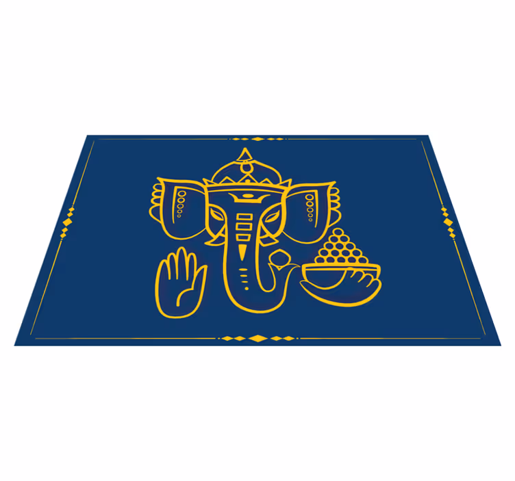Modrý slon indický elegantné prestieranie - Tenstickers