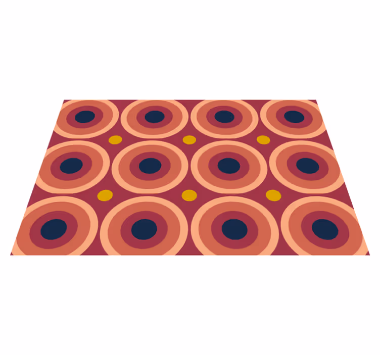 Originálne prestieranie s geometrickým kruhovým vzorom - Tenstickers
