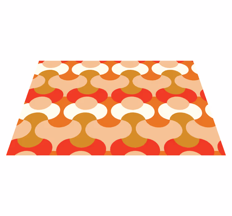 Moderné prestieranie na stôl s živými geometrickými motívmi - Tenstickers