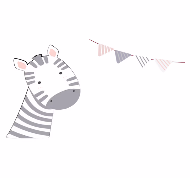Detské prestieranie s ilustráciou hlavy zebry - Tenstickers