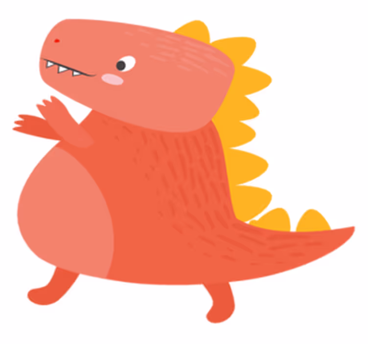 Detské prestieranie s roztomilým dinosaurom - Tenstickers