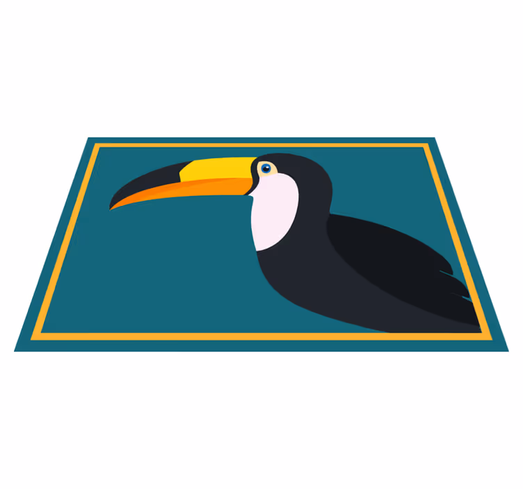 Originálne prestieranie s stylizovanou hlavou tukana - Tenstickers