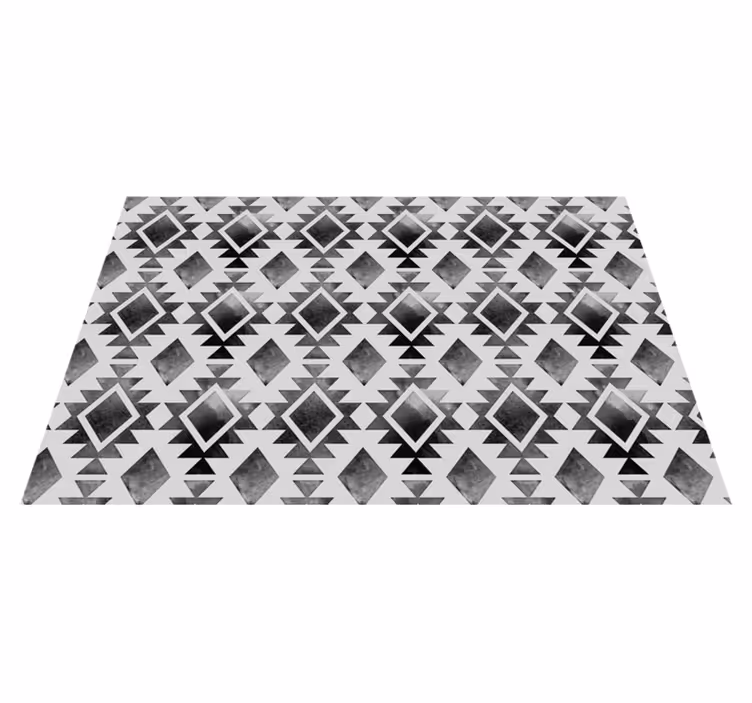 Vzorované prestieranie geometrický monochromatický vzor - Tenstickers