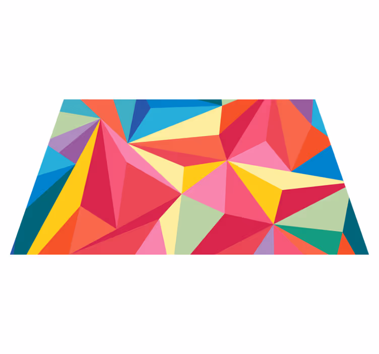 Originálne prestieranie geometrická farebná kompozícia - Tenstickers