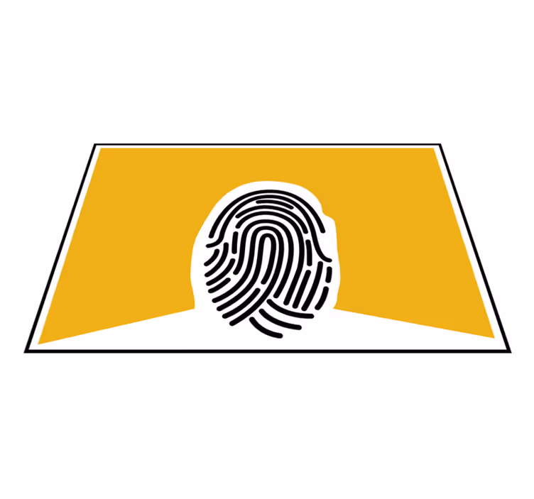 Originálne prestieranie s grafickým motívom odtlačku prsta - Tenstickers