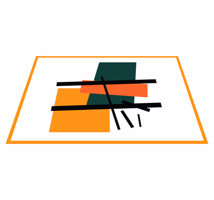Moderné prestieranie na stôl abstraktné geometrické bloky - Tenstickers