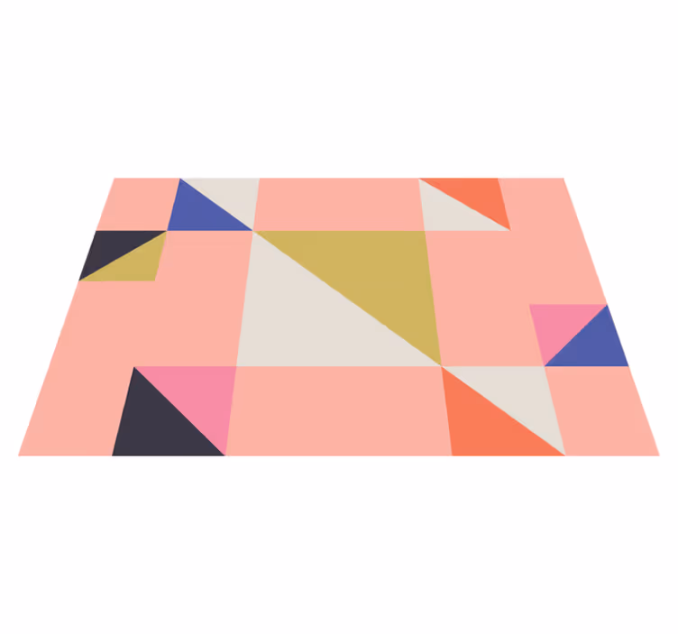 Moderné prestieranie na stôl geometrické farebné sekcie - Tenstickers