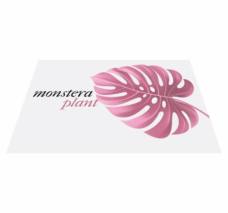 Originálne prestieranie s motívom listu monstera - Tenstickers