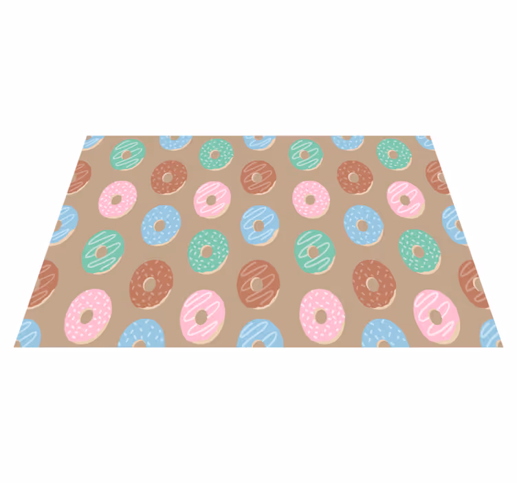 Originálne prestieranie s živým motívom donutu - Tenstickers