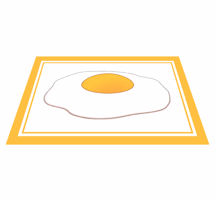 Originálne prestieranie v tvare praženice - Tenstickers