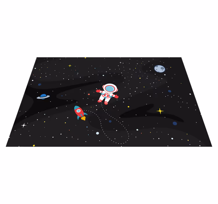 Detské prestieranie astronaut a raketka - Tenstickers
