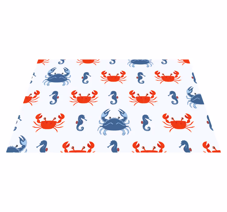 Originálne prestieranie s motívom kraba a koníka - Tenstickers