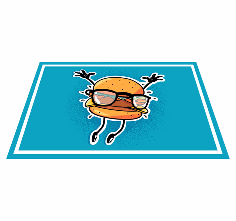 Detské prestieranie s skákajúcim hamburgerom - Tenstickers