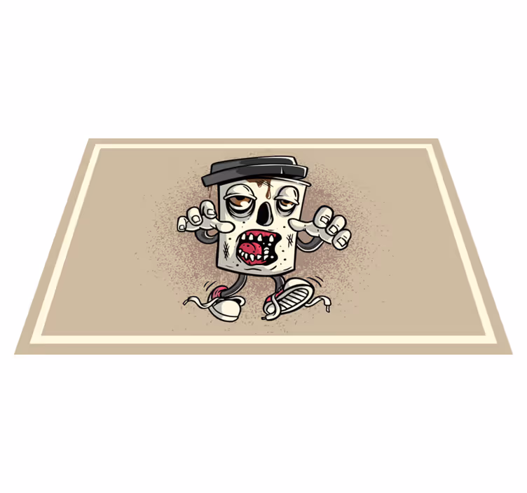 Káva zombie graffiti originálne prestierania - Tenstickers