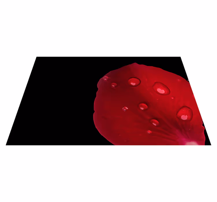 Vzorované prestieranie s červenými lupienkami - Tenstickers