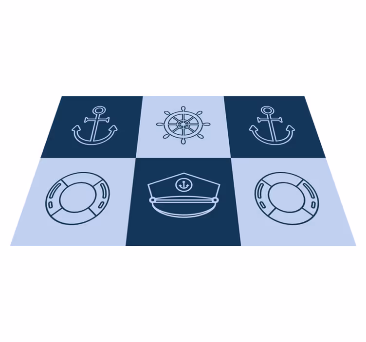 Originálne prestieranie námorné symboly mat - Tenstickers