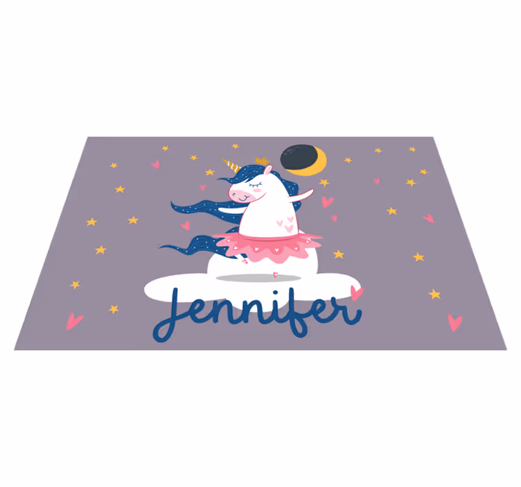 Prestieranie na mieru balerína jednorožec cloud - Tenstickers