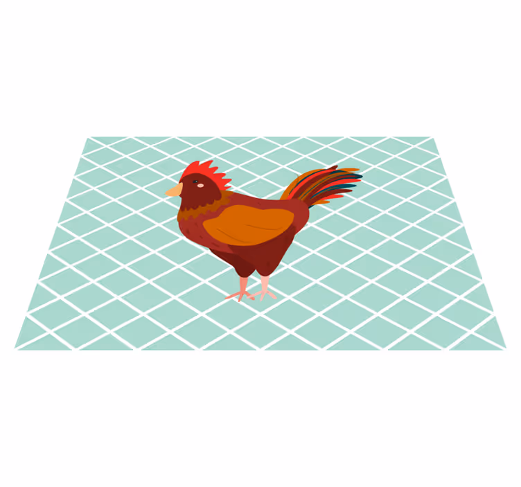 Originálne prestieranie s ilustráciou pôvabného kohúta - Tenstickers
