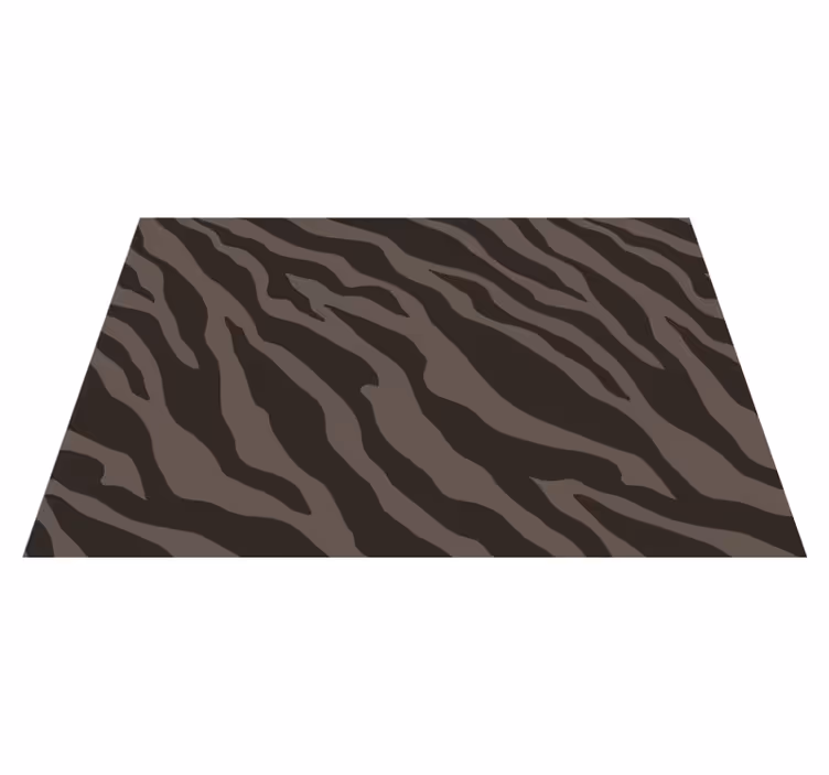 Tmavé vzor zebra originálne prestieranie - Tenstickers