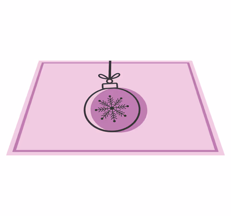 Elegantné ružové vianočné prestieranie - Tenstickers
