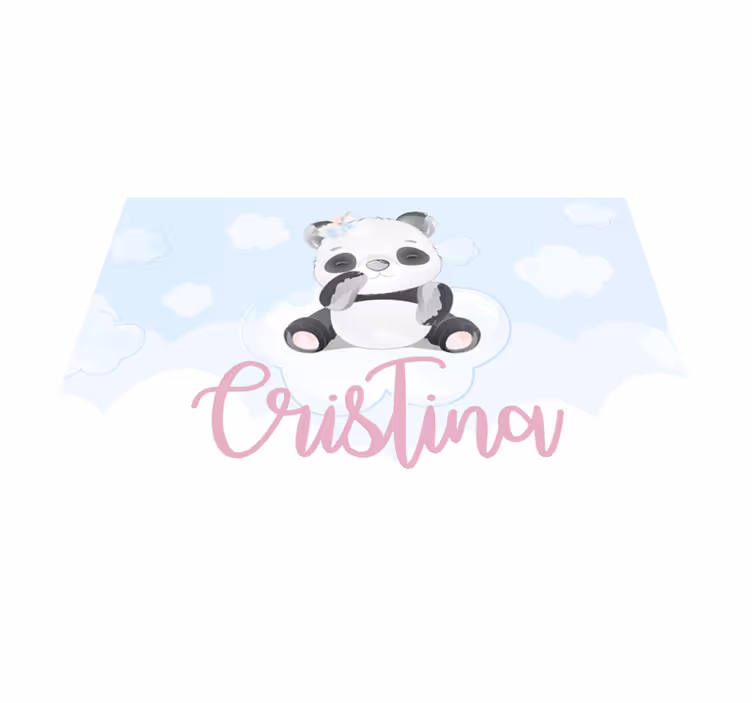 Detské prestieranie s roztomilou pandou - Tenstickers