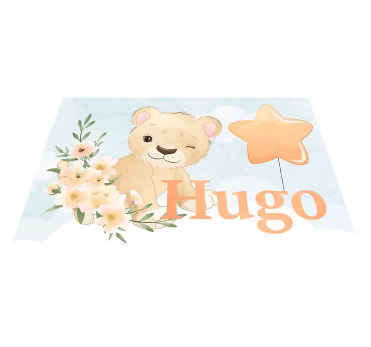 Detské prestieranie s veselým levom - Tenstickers