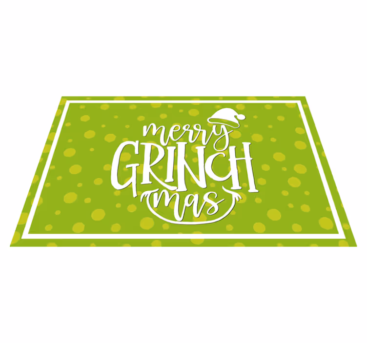 Vianočné prestieranie s dizajnom Šťastného grincha - Tenstickers