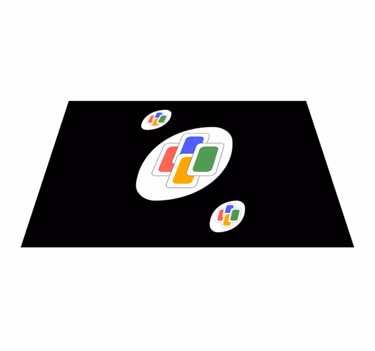 Originálne prestieranie s živými geometrickými tvarmi - Tenstickers