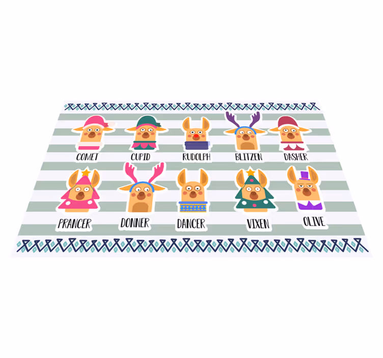Soby santy pomenujú vianočné prestieranie - Tenstickers