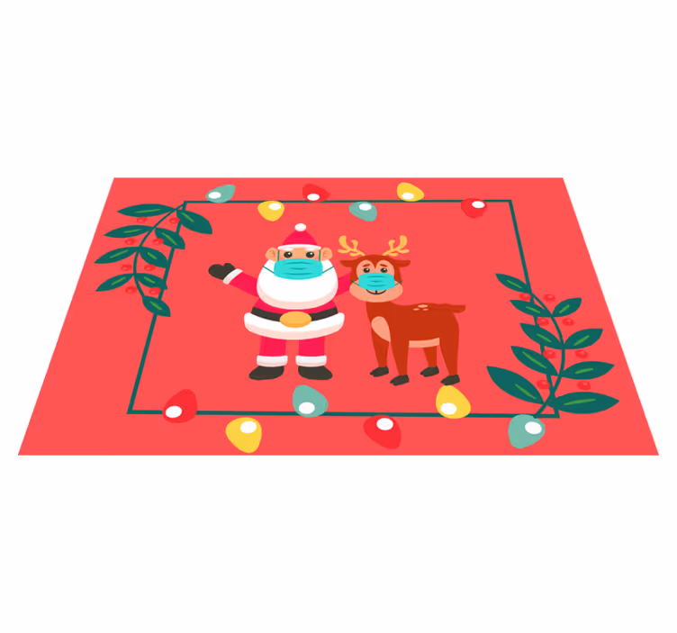 Vianočné prestieranie santa a sane - Tenstickers
