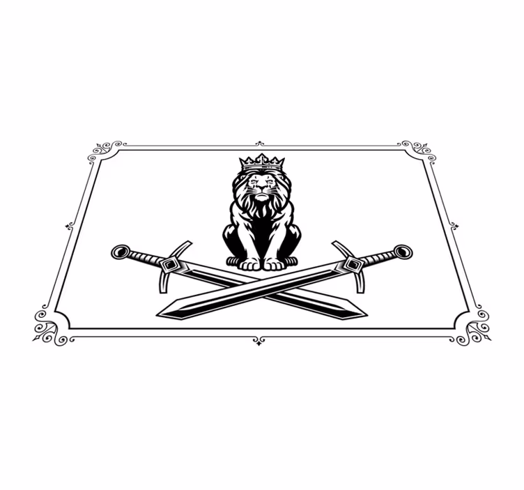 Originálne prestieranie s emblémom kráľa levov - Tenstickers