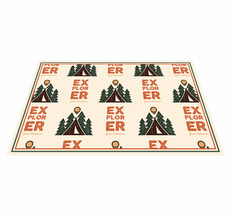 Originálne prestieranie dobrodružný vzor objaviteľa - Tenstickers