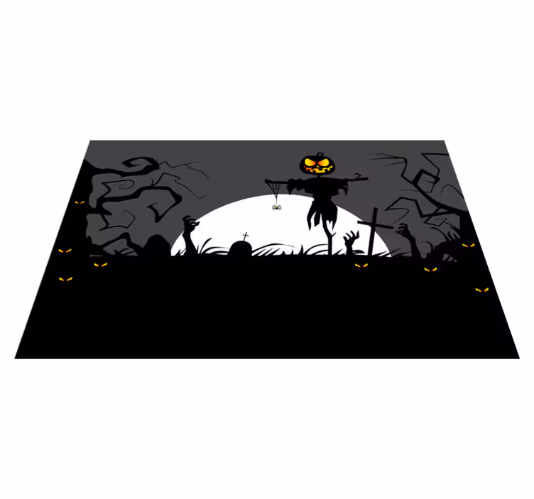 Halloweenske prestieranie strašidelný tekvicový strašiak - Tenstickers