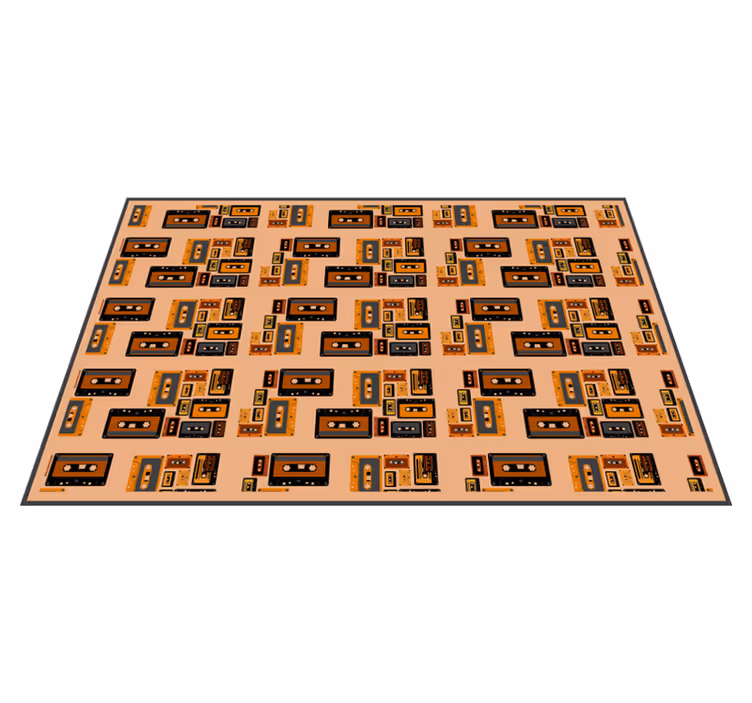 Originálne prestieranie v retro kazetovom vzore - Tenstickers