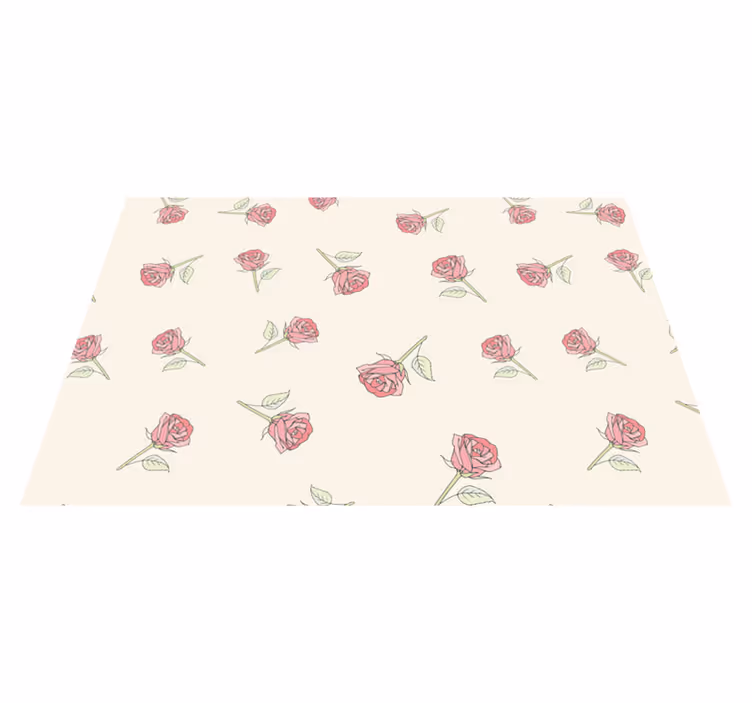 Romantické prestieranie so vzorom vintage ruže - Tenstickers