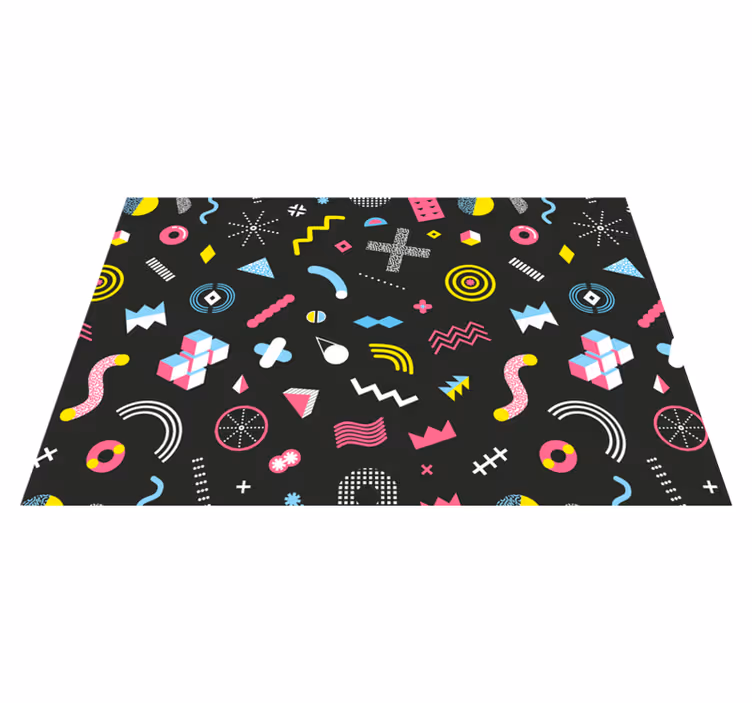 Originálne prestieranie s živými geometrickými prvkami - Tenstickers