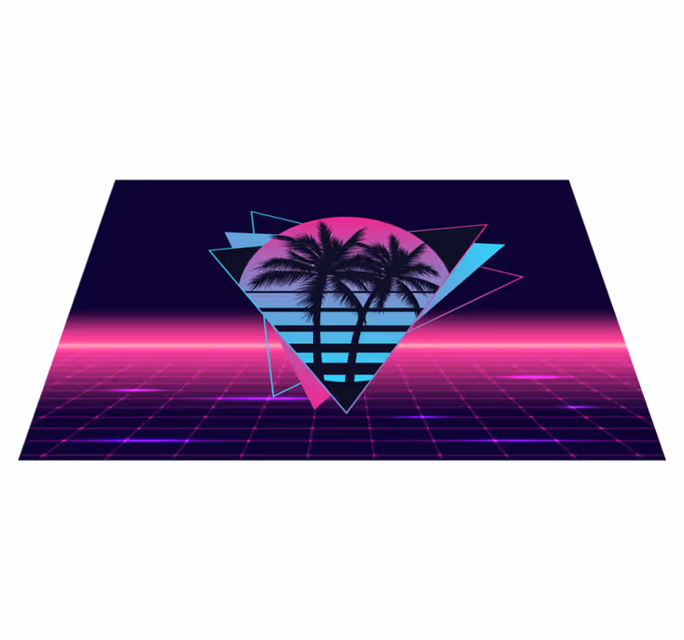 Moderné prestieranie na stôl retro palmová geometria - Tenstickers