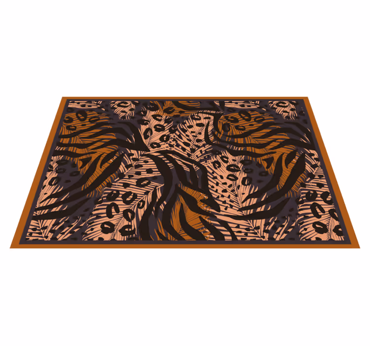 Vinylové prestieranie z leoparda a rastlín - Tenstickers