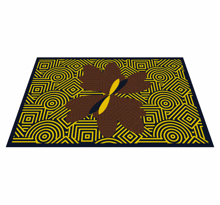 Vzorované prestieranie abstraktný geometrický kvet - Tenstickers