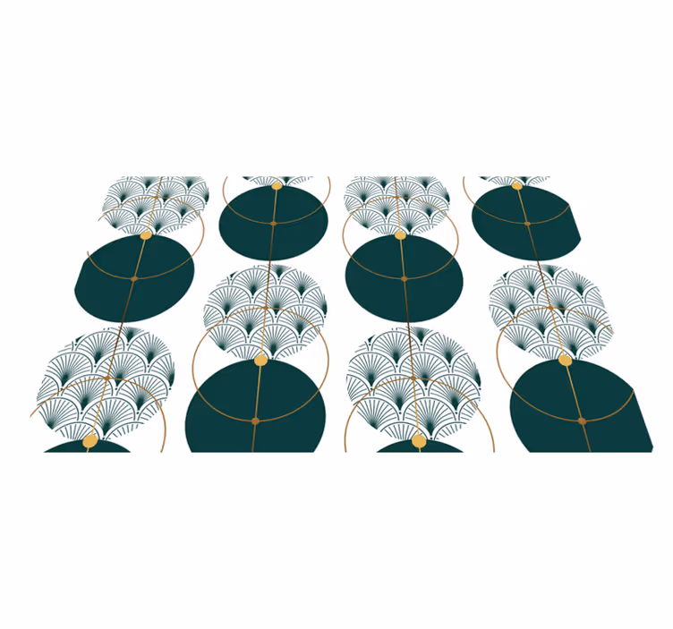 Glamour style geo art elegantné prestieranie - Tenstickers