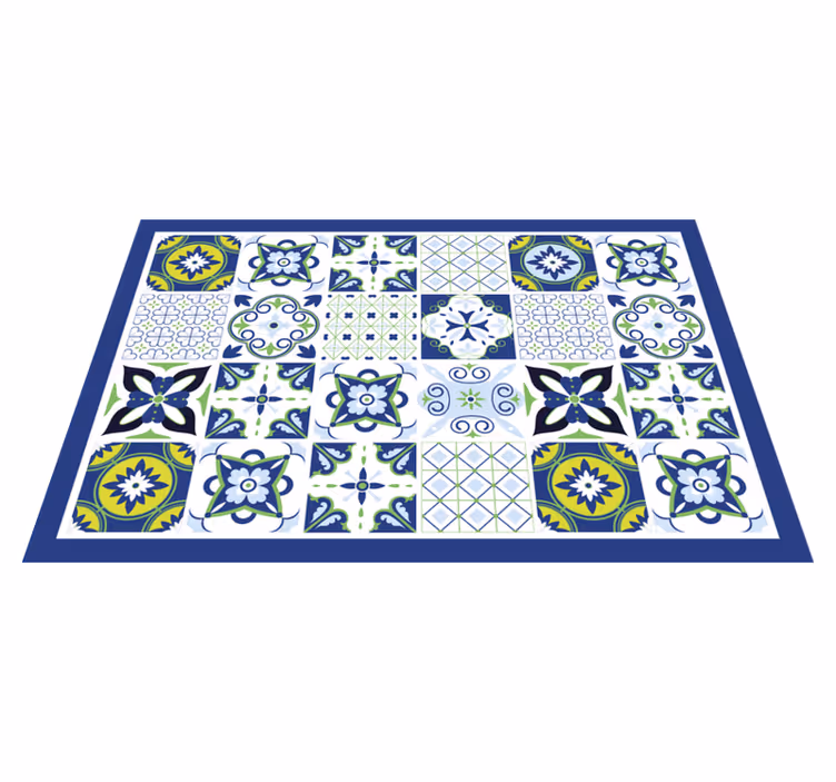 Vzorované prestieranie Živé geometrické kompozície - Tenstickers