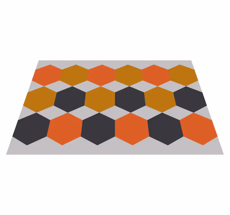 Moderné prestieranie na stôl s hexagonálnym vzorom - Tenstickers
